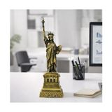 Ahl Shop Minyatür Özgürlük Anıtı Heykeli, Metal Döküm, Bronz Finish, 21 Cm, Usa Yazılı Detaylı Kaide