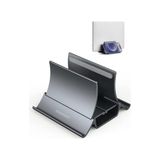 Ahl Shop Momax Dikey Dizüstü Bilgisayar Standı Tutucu, Arch Gravity Otomatik Kilitleme Tutucu Depolama Yuvası, Masa Düzenleyici Için Yer Tasarrufu, Tüm Macbook/ipad/dell/chromebook'a Uyar, Çift Dizüstü