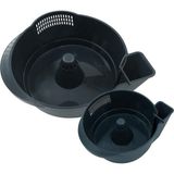 Ahl Shop Pratik Yıkama Süzgeci - 2'li Set (Antrasit Gri) - Antrasit - Gri