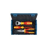 Ahl Shop Profesyonel Vde El Aleti Seti 3 Parça (1x Şişe Açacağı; 1x Yıldız Tornavida Ph1 x 100MM; 1x Yan Keski 160MM; 1x L-Boxx Mini)