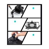 Ahl Shop Titreşim Önleyici Gidon Telefon Tutucu Bisiklet Motosiklet ve Scooter,ayarlanabilir Kelepçe Mekanizması Dayanıklı Abs & Paslanmaz Çelik Yapı, Mt-B, Siyah