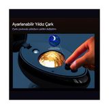 Ahl Shop Wanbo Eva Galaksi Projeksiyon Gece Lambası 4 Farklı Gökyüzü Modu Bluetooth Hoparlör