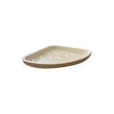 Ahl Shop Yapıştırmalı Banyo Köşeliği, Istiridye Modeli, Bej, Drenaj Delikli, Delme Gerektirmez