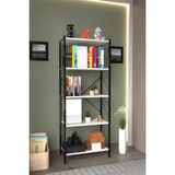 Ahlas 5 Raflı Dekoratif Kitaplık Dosya Rafı Ofis Rafı Mutfak Rafı Çok Amaçlı Raf 150 cm - Beyaz