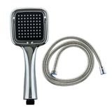 Ahlez Elite Kare Duş Başlığı + Spiral Duş Hortumu Duş Takımı Duş Seti