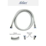 Ahlez Gri Pvc Banyo Duş Hortumu Spirali 150 Cm Yüksek Kaliteli Patlamaz
