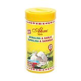 Ahm 250 ml Sarımsaklı Spirulina Balık Yemi Türkiye Menşeli Yüksek Proteinli Akvaryum Balıkları İçin