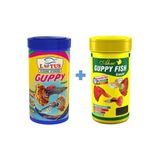 Ahm Guppy Fish Granulat 250 Ml Ve Lotus Guppy Granulat 250 Ml Kutu Lepistes Tropikal Balık Yemi