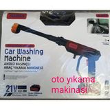 AHMA A-130 Oto Yıkama Makinesi Seti 12.000mAh, 300w 19.000rpm motor gücü çift Akülü