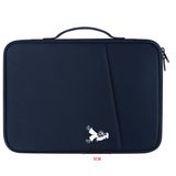 Ahma Fablife Dizüstü Bilgisayar Kılıfı Koruyucu Kılıf MacBook Air / 13-13.3 Dizüstü Bilgisayar Çok İşlevli Evrak Çantası Rahat Seyahat için Saplı Çanta (Lacivert)
