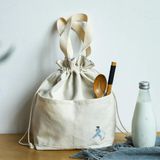Ahma Fablife Minimalist Stil Bento Öğle Yemeği Çanta İpli Tasarım, Alüminyum Folyo Astar Yalıtımlı Astar Ofis öğle yemeği için mükemmel