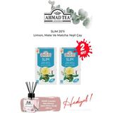 Ahmad Tea 2 Paket Slim Limon, Mate ve Matcha Yeşil Çay Karışımı 20' Li ve Oda Kokusu - Bitki Çayı