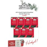 Ahmad Tea 7 Adet 40'lı Klasik English Breakfast Demlik Poşet Çay 80 G ve Rakun Kupa Hediye