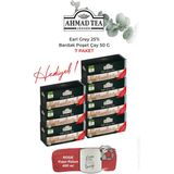 Ahmad Tea Earl Grey 25'li Bardak Poşet Çay 50 G, 7 Paket ve Rakun Kupa - Bitki Çayı