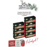 Ahmad Tea English Breakfast 25'li Bardak Poşet Çay, 7 Paket ve Rakun Kupa - Bitki Çayı