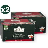 Ahmad Tea English Breakfast Demlik Poşet Çay 100\'LÜ 320 G 2\'li Ekonomik Paket – Toplam 200 Demlik Poşet