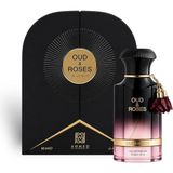 Ahmed Al Maghribi Oud & Roses Extrait De Parfum 60 ml Unisex Parfüm Gül Oud Amber Premium Kalıcı Koku