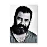 Ahmet Kaya - Sakallı Portre - Müzik Metal Tablo - Mıknatıslı Montaj - Duvar Dekoru