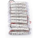 Ahmet Otomotiv 10 Adet Beyaz 9 Ledli Parmak LED Lamba 12V-24V Enerji Tasarruflu ve Kolay Montaj