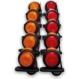 Ahmet Otomotiv (10 Adet) Neon Mini Takoz Sarı-Kırmızı 12V-24V