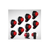 Ahmet Otomotiv (10 Adet) Tek Ledli Mini Takoz Kırmızı-Beyaz 12V-24V