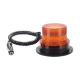 Ahmet Otomotiv 12v-24v Çakar Tepe Lamba Mıknatıslı Çakmak Fişli 18 Ledli Fonksiyonlu 130 90 Mm Turuncu