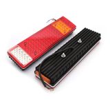 Ahmet Otomotiv 2 Adet - 7.ledli Stop Lambası Ledli Şeffaf Camlı - 24V