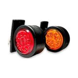 Ahmet Otomotiv (2 Adet) Mercekli Takoz Lamba Sarı-Kırmızı 12V-24V