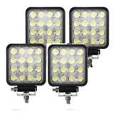 Ahmet Otomotiv 4 Adet 16 Ledli Off Road Çalışma ve Sis Lambası 48WATT 12 & 24 Vo