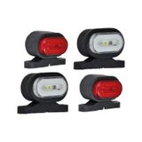 AHMET OTOMOTİV (4 ADET) OVAL MİNİ TAKOZ NEON KIRMIZI-BEYAZ 12VOLT-24VOLT