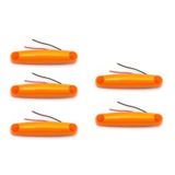 Ahmet Otomotiv 5 Adet Neon Parmak LED Lamba Sarı 12V-24V Uyumlu