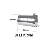 AHMET OTOMOTİV 60lt Krom Su Tankı Deposu Dorse-karavan-römork Ayaksızdır