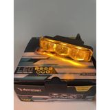AHMET OTOMOTİV DMMN ÖZELLİKLİ 12V-24V Çalışma Lambası SARI RENK /off-Road Mercekli 3 Ledli 10W (80*19 Mm)