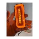 AHMET OTOMOTİV Neon Ledli Dikdörtgen Yan Kasa Lambası Sarı 12volt-24volt