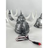 Ahmet Otomotiv Torpido Önü Viking Şapkası Kırmızı Işıklı 12V-24V