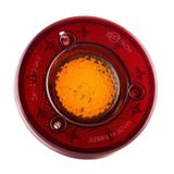 Ahmet Otomotiv Yuvarlak Otobüs-Minibüs Stop Lambası 19 LED 12/24V Sarı/kırmızı