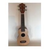 AHOLA Masif Maun Ağacı 21 Inc Soprano Ukulele-Gül Klavye Ve Eşikli