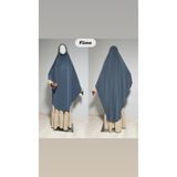 AHRAR tesettür Tam boy Sandy sufle khimar hijab eşarp füme