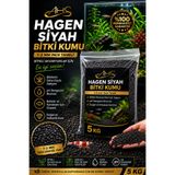 AHS 5 KG Hagen Siyah Bitki Kumu 1–2 mm | Bitkili Akvaryum Taban Kumu | pH Nötr Doğal Kum
