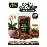 AHS Doğal Dekoratif Çam Kabuğu 1-3 Cm 1 Litre Bahçe Peyzaj Saksı Orkide Teraryum Kaplama