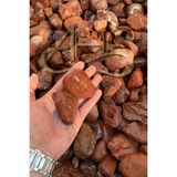 Ahs Kırmızı Bordo Dolomit Çakıl Taşı 6-10 cm 1 kg Dekoratif Bahçe Peyzaj Saksı Akvaryum Teraryum - ST