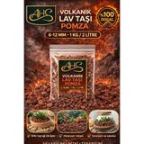 AHS Pomza 6-12mm 1 Kg 2 Litre Yanardağ Taşı Kırığı Kırmızı Akvaryum Teraryum Volkanik Ponza Taşı Cürüf