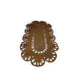 Ahs Tasarım Doğal Hasır Yıkanabilir Naturel Jüt Kilim Oval Halı Altıparmak Modeli Krem 100 x 160