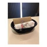 Ahs Tasarım Doğal Jüt Hasır Organizer Sepet Minimalist ve Şık Depolama Çözümü Siyah 10 x 15