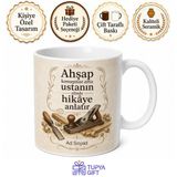 Ahşaba Hayat Veren Marangoz İsimli Kahve Kupası Özel Tasarım Hediye Bardak