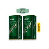 Ahsaf Natürel Sızma Zeytinyağı 5L-Teneke (2'Li Ekonomik Paket)