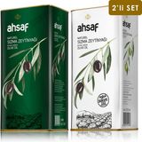 Ahsaf Natürel Sızma Zeytinyağı 5l -Teneke + Soğuk Sıkım Natürel Sızma Zeytinyağı 5l -Teneke (2'li Ekonomik Paket) - 10 lt