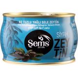 Ahsaf Şems Yağlı Siyah Sele Zeytin 300 Gr 261-290 Kalibre