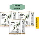 Ahsaf Soğuk Sıkım Natürel Sızma Zeytinyağı 500 Ml-Teneke ( 3'Lü Ekonomik Paket)