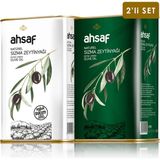 Ahsaf Soğuk Sıkım Zeytinyağı 1l -Teneke + Natürel Sızma Zeytinyağı 1l -Teneke (2'li Ekonomik Paket) - 2 lt